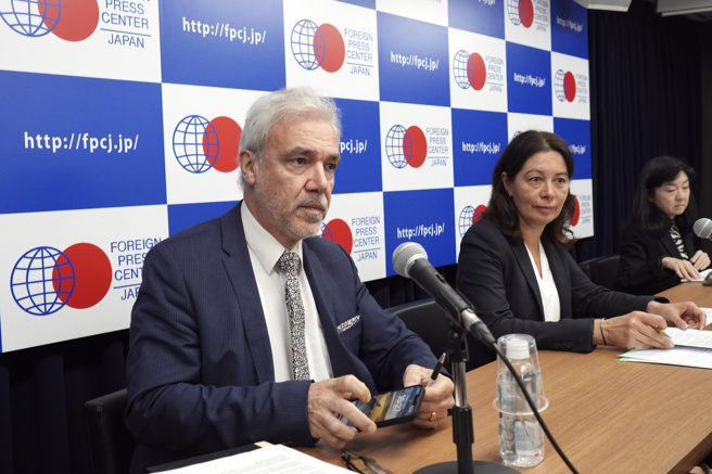 IAEA自日本今年8月24日开始排放核处理水后首度派遣调查团，已确认日本依照计画将福岛第一核电厂内核处理水排放入海。（图/美联社）
