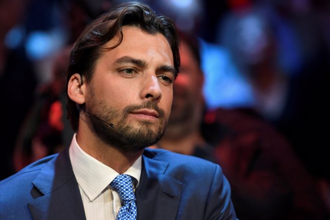 2019年5月22日，荷蘭民主論壇黨（FVD）黨魁鮑德（Thierry Baudet） 在阿姆斯特丹的資料照。（路透社）