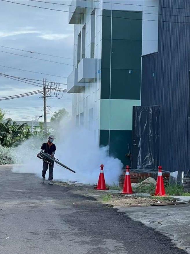 云林县登革热28日新增5例，斗六市比热区古坑乡多1例。（云林县政府提供／张朝欣云林传真）