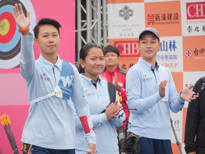 新濠建设女团。(中华企业射箭联赛提供)