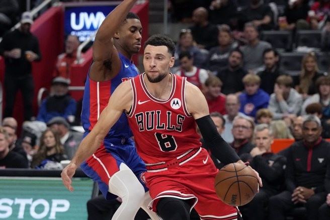 拉文29日虽然攻下生涯新高51分，公牛还是输球。(美联社)