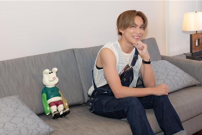 千贺健永媒体分享背后的创作故事，自爆是受到奶奶的影响。（大鸿艺术提供）