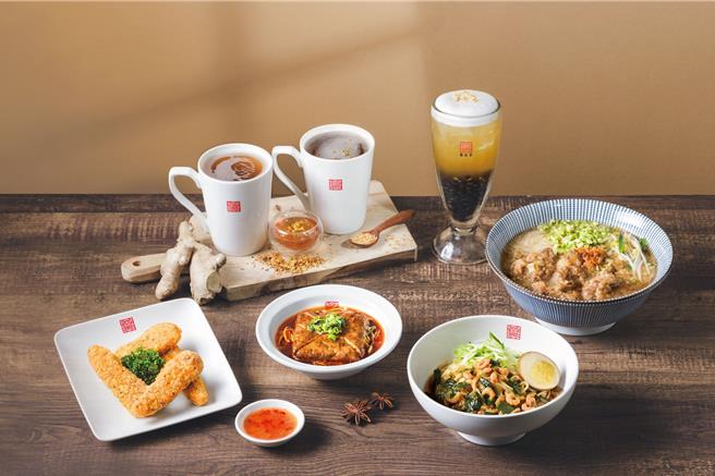 春水堂「煦冬．好食光」冬季新品登场，包括饮品「桂花荞麦珍珠」、餐点「经典排骨酥米粉」等。（春水兴业集团提供／朱世凯台北传真）