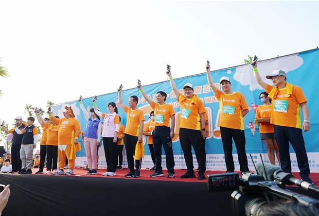 永庆杯路跑，目前是嘉义最大型路跑活动之一，29日嘉义场与台北、高雄场同步开跑。（嘉义长庚医院提供∕吕妍庭嘉义传真）