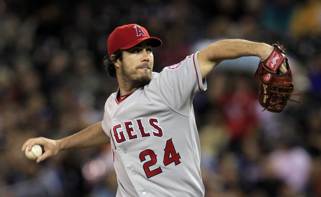 哈伦曾效力天使3个赛季。（美联社资料照）