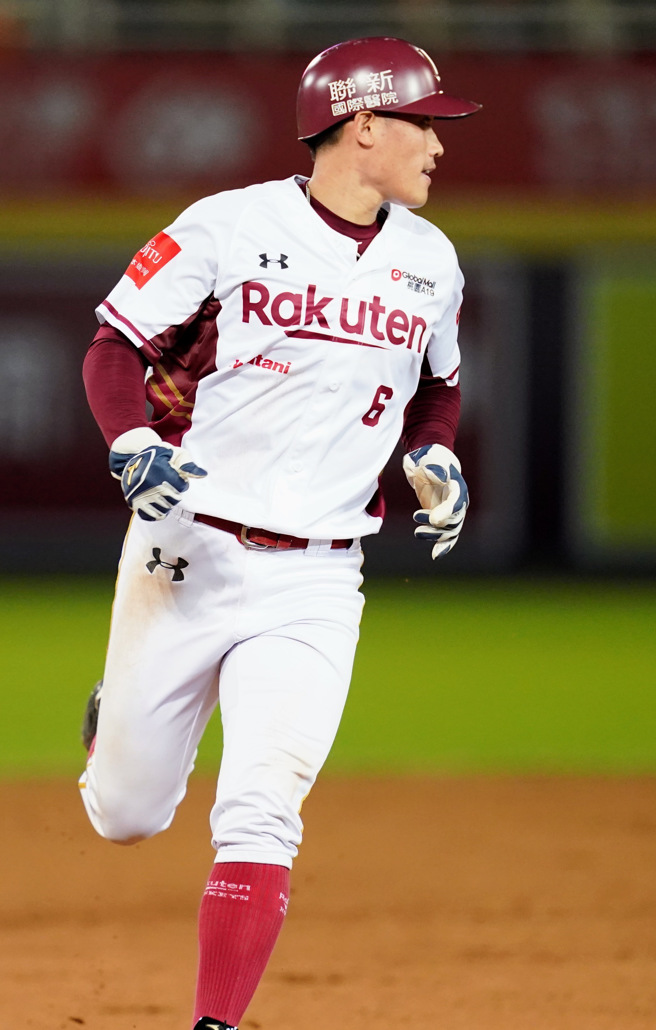 乐天桃猿林承飞。（乐天桃猿提供）