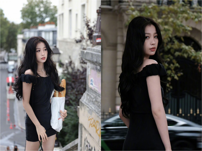 虞书欣演出时，疑似遭台下不明人士刻意用雷射笔扫射。（图／翻摄自虞书欣微博）