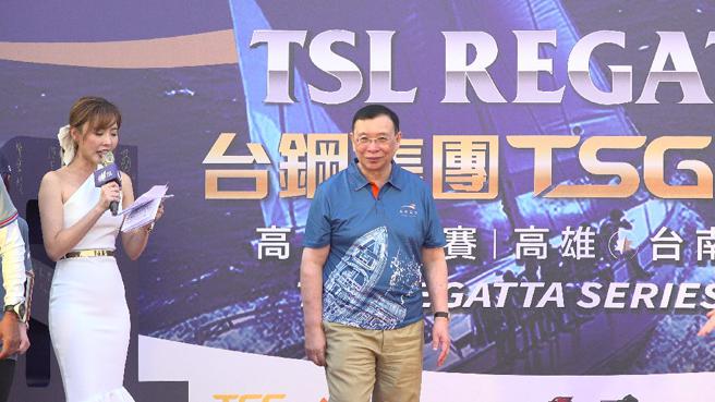 台钢集团会长谢裕民表示赞助这次的比赛，因为帆船比赛是未来台湾发展国际运动的重要项目之一，未来也将持续推动帆船运动持合作。（图片来源：记者 赖君欣 摄）