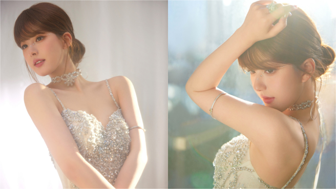 趙露思登台演唱新單曲，夢幻造型超吸睛。（翻攝自趙露思工作室官微 微博）