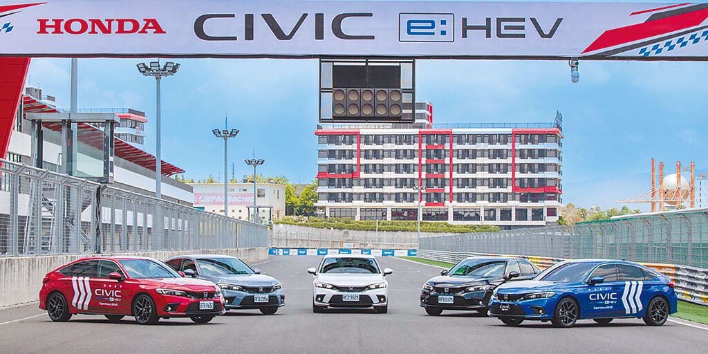 2023年7月6日，Honda Taiwan於麗寶賽車場設下多重關卡，舉辦全新世代CIVIC e:HEV媒體試駕。（Honda Taiwan提供）
