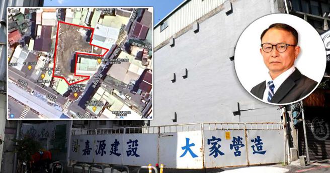 「泊山妍」位于山坡巷弄，建商认为ㄇ形基地出入狭小不好施工，当初嘉源建设老板陈俊良就不应该贸然开发。（图／翻摄自google map、泊山妍脸书、周志龙摄）
