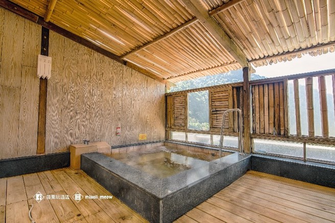 享受與山林共鳴的舒適溫泉體驗。（圖／苗栗縣政府提供）