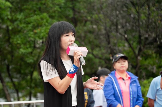 新北市议员蔡淑君无辜卷入土城国中段考成绩的风波事件，她表示是林口五股泰山选区的议员，并非土城选区议员。（蔡亚桦摄）