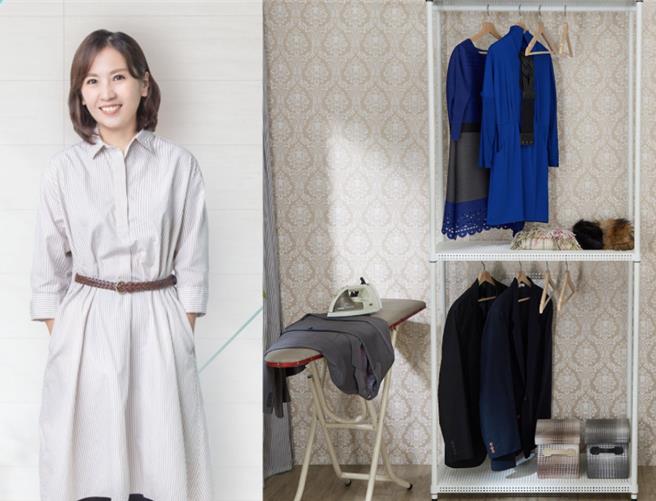 受「社团法人中华心希望空间整理顾问协会」认证整理师郑欣怡，擅长使用组合铁架进行空间改造。（郑欣怡提供／林欣仪台北传真)