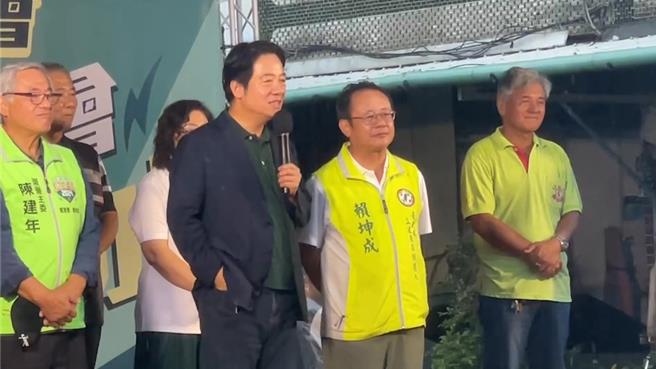 民進黨總統候選人賴清德31日在台東成功鎮參加東海岸後援會成立大會。(蔡旻妤攝)