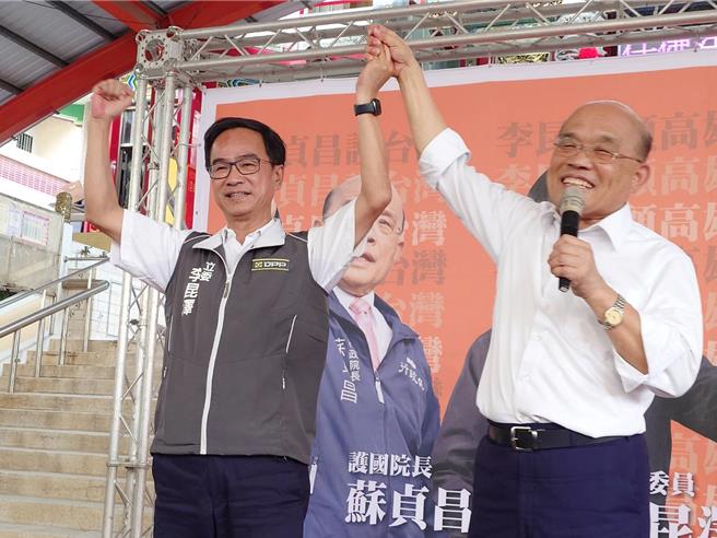 蘇貞昌指擔任行政院長期間，能明顯看出哪些立委是真心為台灣，其中李昆澤是最認真的。（任義宇攝）