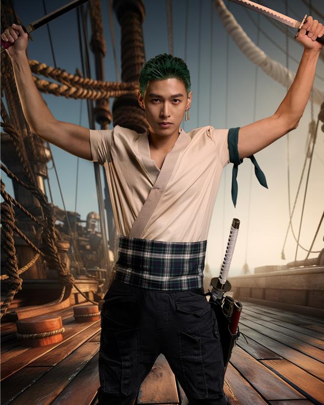 黄丞邦高度还原航海王的索隆角色。（三立提供）