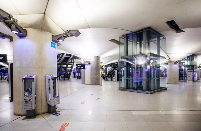 圖為Bibliotheque Francois Mitterrand 車站示意圖(shutterstock)