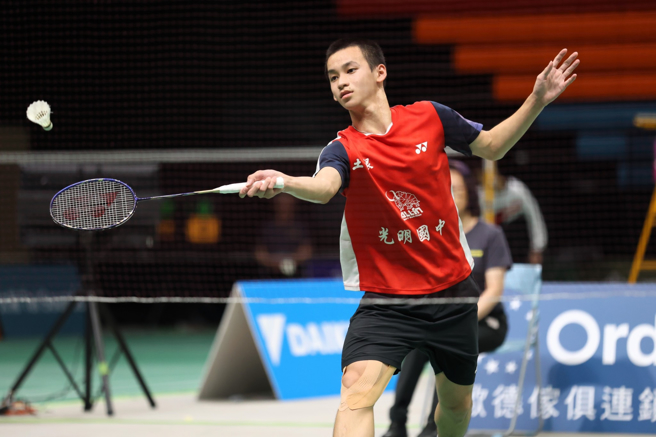 桃园市光明国中羽球小将李铭川。（中华羽协提供）