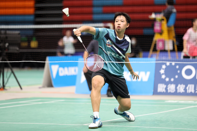 台北市中山国中第1点单打苏筱婷。（中华羽协提供）