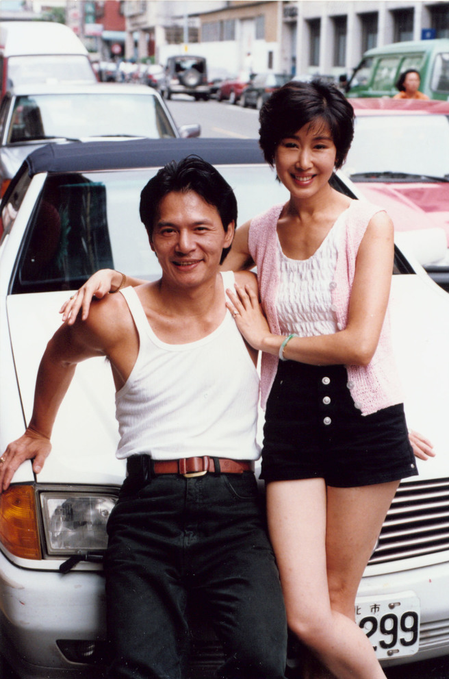 蓝文青（左）与夏光莉合影。（图/中时资料照）