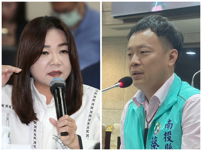 国民党立委马文君（左）、民进党立委参选人蔡铭轩（右）。（中时资料照合成）