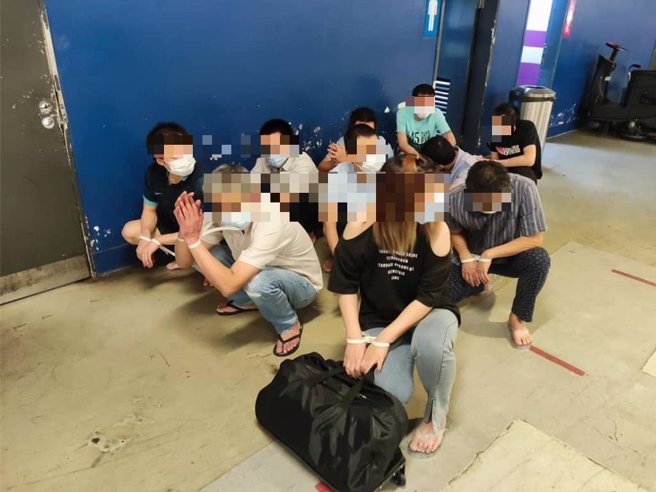 台马警方合作破诈骗机房，1日遣返10名台嫌回台。（翻摄照片／林郁平台北传真）