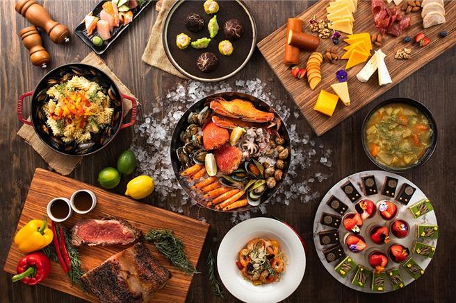 每年旅展是饕客趁机捡便宜的好「食」机，饭店BUFFET餐券是每年旅展的抢手货。（凯撒饭店连锁提供）