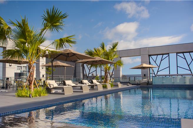 台南日系质感新饭店「禧榕轩大饭店」线上旅展，祭出住宿26折起、餐券65折起的年度超值优惠抢市。(禧榕轩大饭店提供)