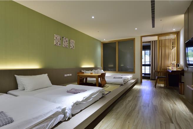 日式客房。（飯店提供／李京昇苗栗傳真）