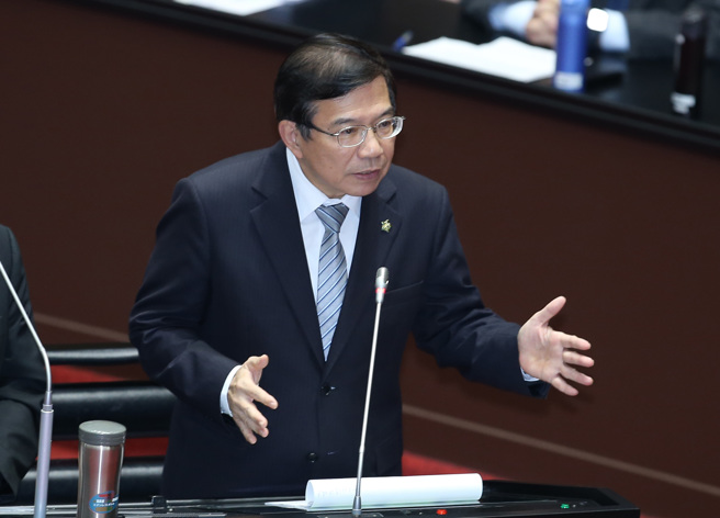 交通部長王國材3日在立法院答詢。（姚志平攝）