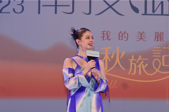 安妮担任「2023南投温泉季」活动大使。（南投县政府提供）