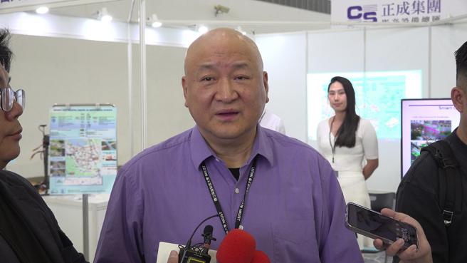 高澤宇博士表示，今天這個活動看到很多小學生參與，可以盡早教育我們的學子，讓他對無人機感興趣。（賴君欣攝）