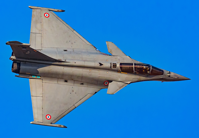法国达梭航太（Dassault Aviation）打造的「飙风」（Rafale ）战机。（达志影像/Shutterstock）