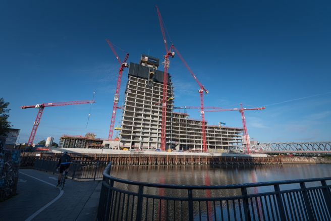德国汉堡市64层摩天大楼「Elbtower」已停工。（示意图/达志影像/shutterstock）
