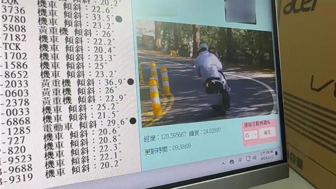 彰化县警局已在事故频传的彰化县139县道建置2处科技执法点，针对机车过弯倾角小于60度自动侦测拍照。（本报资料照片）