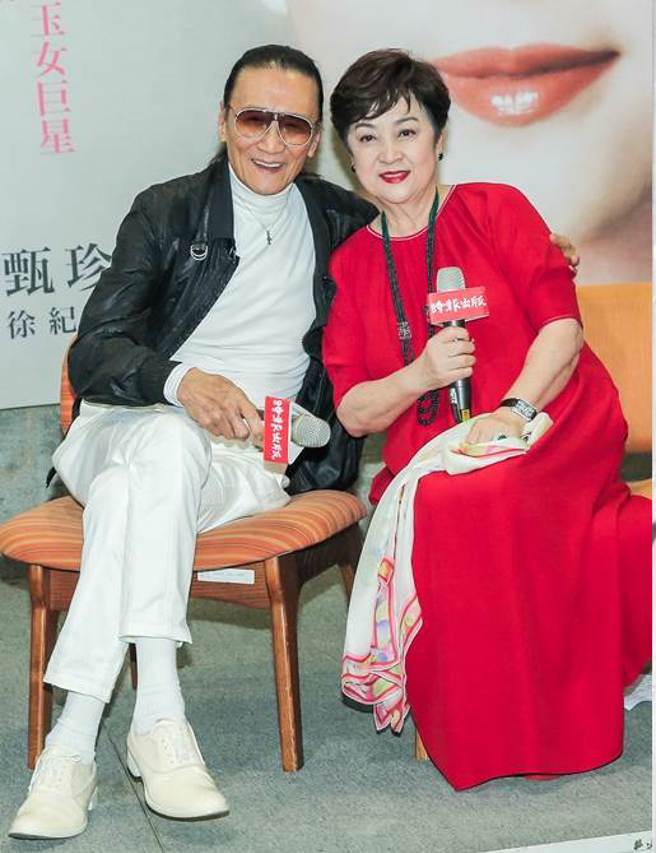 甄珍出書，謝賢來台相挺。（圖/中時資料照）