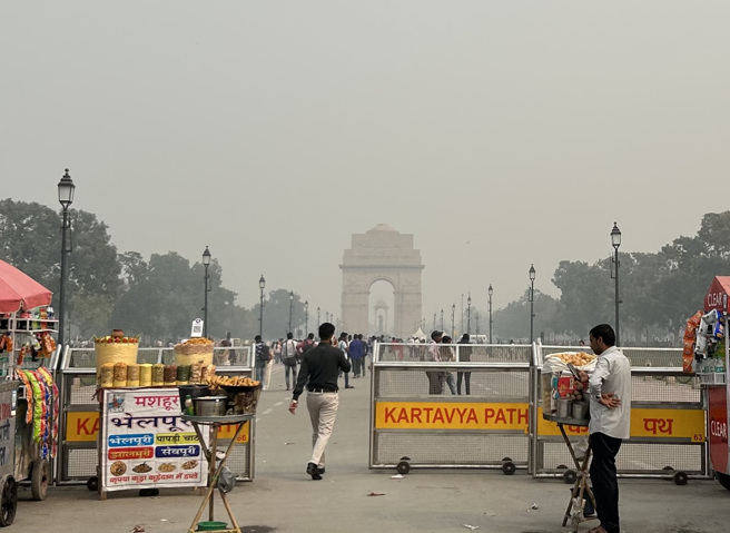 部分德里居民与台商也利用周末机会暂时「出逃」。(图/ 中央社)