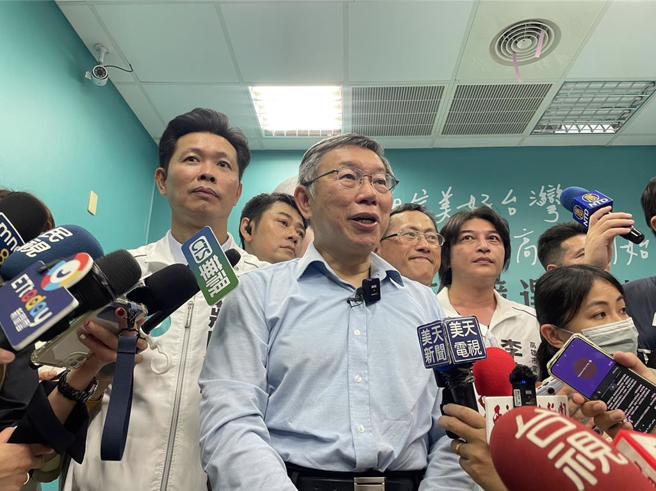 民眾黨總統參選人柯文哲。（洪靖宜攝）