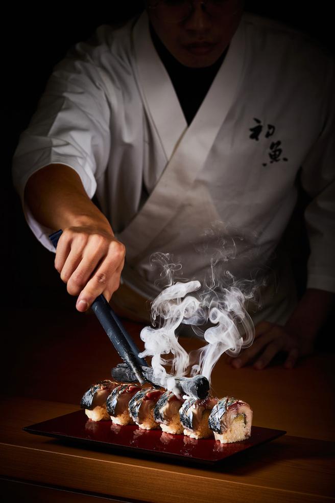 新光三越台北天母店初魚鮨，價位每人1800元＋10%。（新光三越提供）