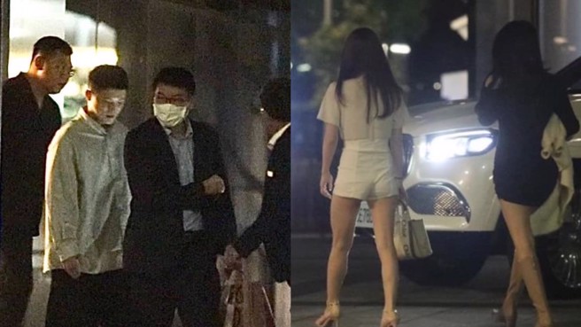 徐巧芯5日晚间在脸书上PO出4张照片，质疑10月27日晚上梁文杰去了哪里，「是不是里面的招待所？后来进入这栋大楼的辣妹们，是否也是去同一个地点？」（图 / 取自徐巧芯脸书）