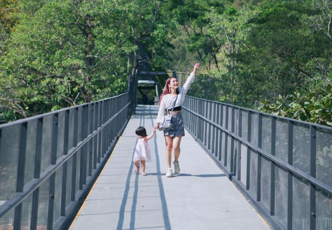 寿山动物园里漫步空中长廊感受园区林荫之美（图片来源：高雄市观光局提供）
