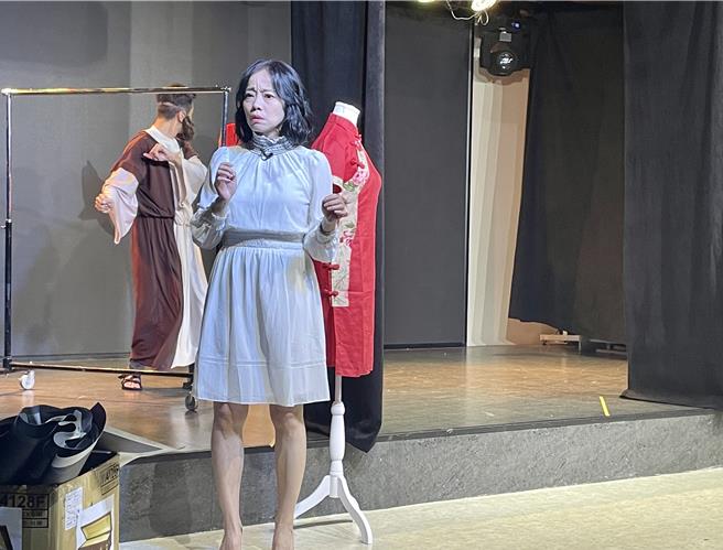 范瑞君6日出席表演工作坊新喜剧《隐藏的宝藏》记者会。（林淑娟摄）