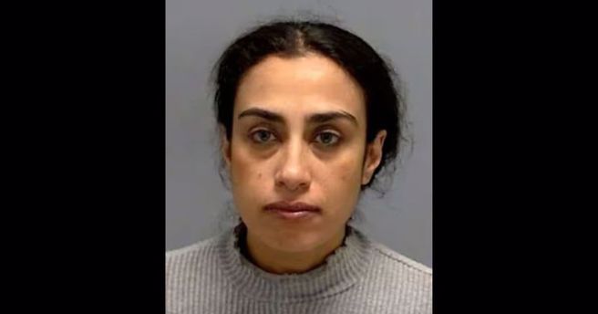 住美国的巴勒斯坦裔女子看到大卫星就开车衝撞，被警察逮捕。(图/印第安纳波利斯警察局)