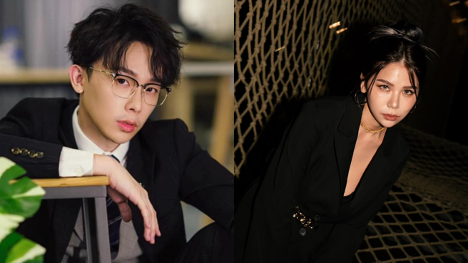 蕾菈(右)持毒被捕，「反骨男孩」团长酷炫(左)回应4字。（图／翻摄自庄酷炫、蕾拉脸书）