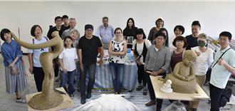 日荷義台7大藝術家聯手創作 華梵大學國際雕塑營人氣破表