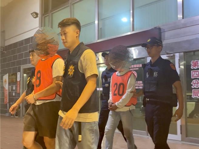 警方逮捕涉及这起掳人的2名男子。（读者提供／曹婷婷台南传真）