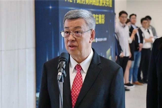 陳建仁表示，為了落實居住正義，政府推出囤房稅2.0、房地合一稅和社會住宅以及房租補貼，減輕青年學子的負擔，政府為了讓年輕人有更好的選擇，推出住宿舍補助。（行政院提供／游念育台北傳真）