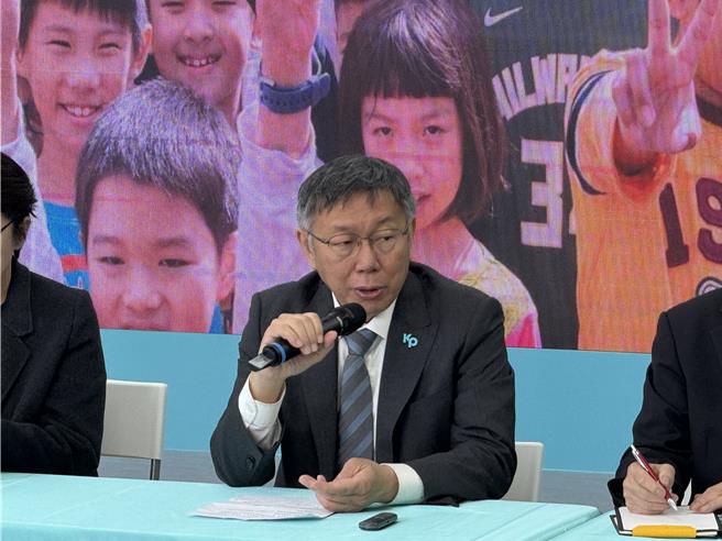 民眾黨主席柯文哲。（李奇叡攝）