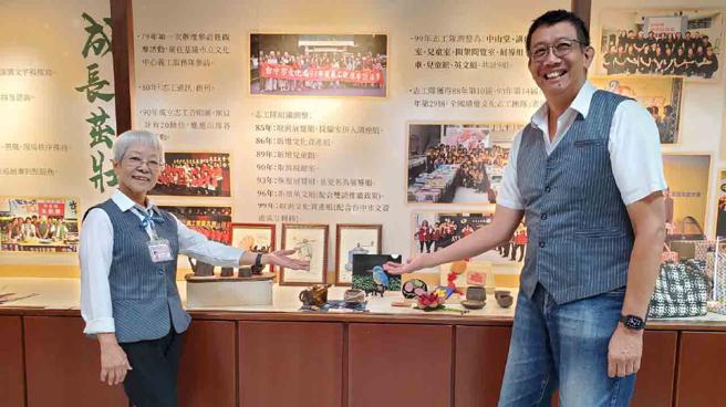 充滿活力的大墩文化中心志工成就特展自即日起開跑。（圖片來源：臺中市政府文化局提供）
